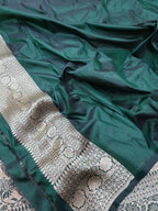 Pure Banarasi Tissue Silk Saree With Contrast Brocade Blouse The Banarasee Aura