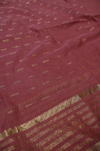 Wine Banarasi Pure Chanderi Silk Woven Unstitched Suit Set With Pure Chanderi Silk Woven Dupatta The Banarasee Aura