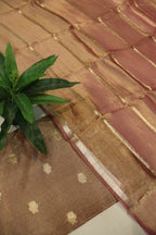 Magenta Golden Banarasi Pure Tissue Silk Woven Unstitched Suit Set With Pure Tissue Silk Woven Rangkat Dupatta The Banarasee Aura