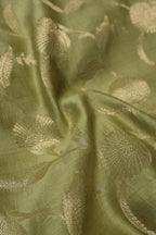 Green Banarasi Pure Chiniya Silk Woven Unstitched Suit Set With Pure Chiniya Silk Woven Dupatta The Banarasee Aura