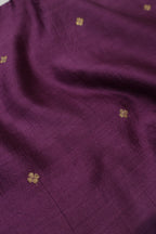 Purple Banarasi Pure Chiniya Silk Kadhwa Woven Unstitched Suit Set With Pure Chiniya Silk Woven Hand Painted Dupatta The Banarasee Aura