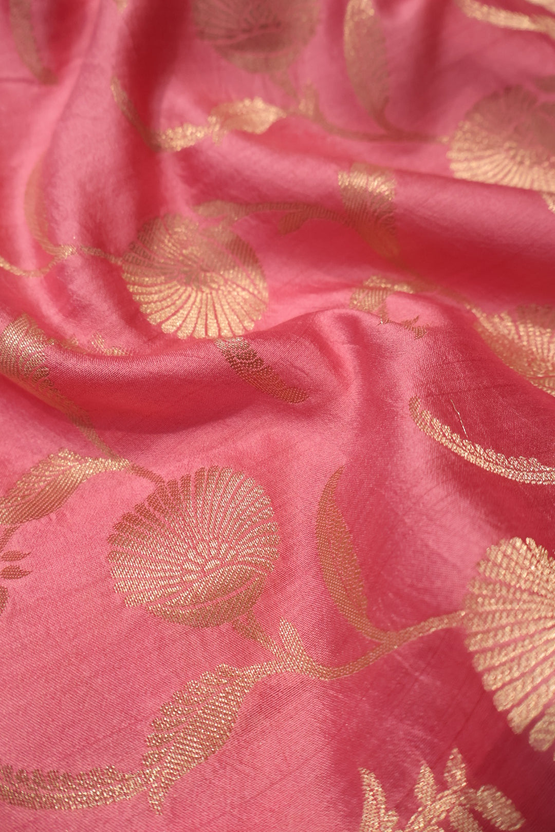 Pink Banarasi Pure Chiniya Silk Woven Unstitched Suit Set With Pure Chiniya Silk Sona Roopa Woven Dupatta The Banarasee Aura