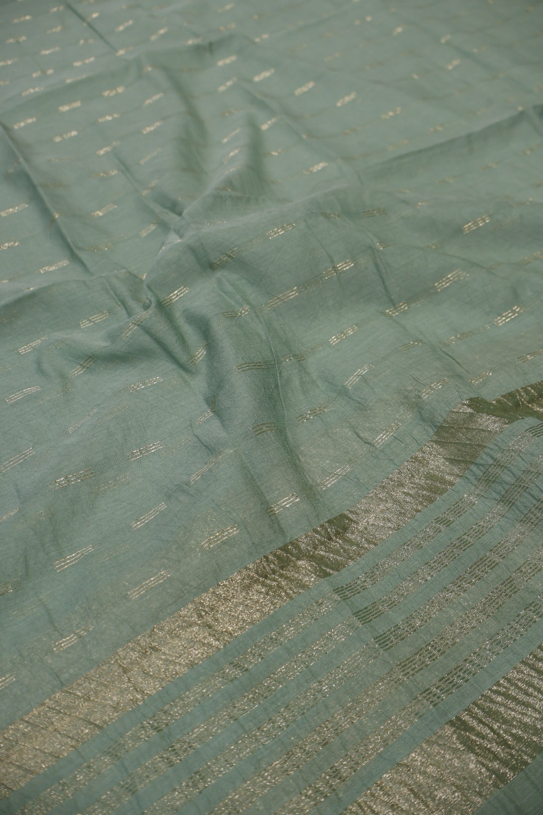 Sea Green Banarasi Pure Chanderi Silk Woven Unstitched Suit Set With Pure Chanderi Silk Woven Dupatta The Banarasee Aura