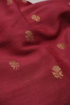 Maroon Banarasi Pure Moonga Silk Woven Unstitched Suit Set With Pure Moonga Silk Woven Dupatta The Banarasee Aura