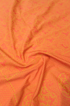 Mustard Cotton Silk Resham Woven Unstitched Banarasi Suit Set