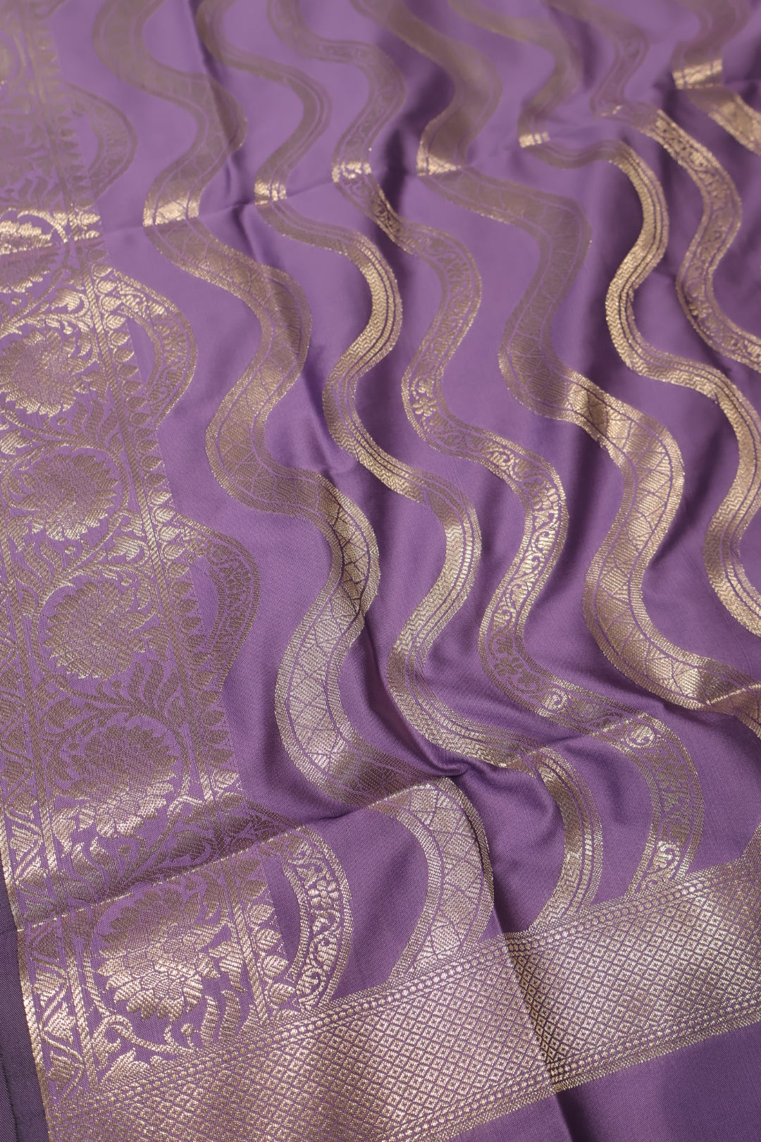 Purple Katan Silk Woven Unstitched Banarasi Suit Set The Banarasee Aura