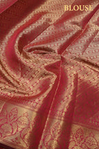 Rani Pink Chanderi Silk Banarasi Zari Weaved Saree With Blouse The Banarasee Aura