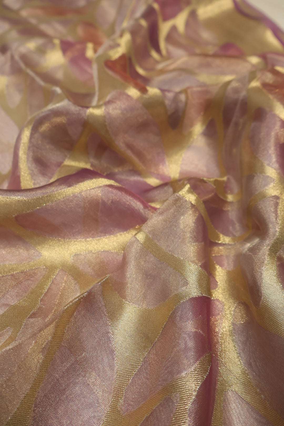 Onion Pink Silver Banarasi Pure Tissue Silk Meenakari Woven Unstitched Suit Set With Pure Tissue Silk Woven Rangkat Dupatta The Banarasee Aura