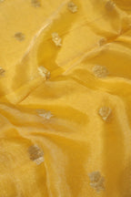 Yellow Golden Banarasi Pure Tissue Silk Woven Unstitched Suit Set With Pure Tissue Silk Woven Rangkat Dupatta The Banarasee Aura