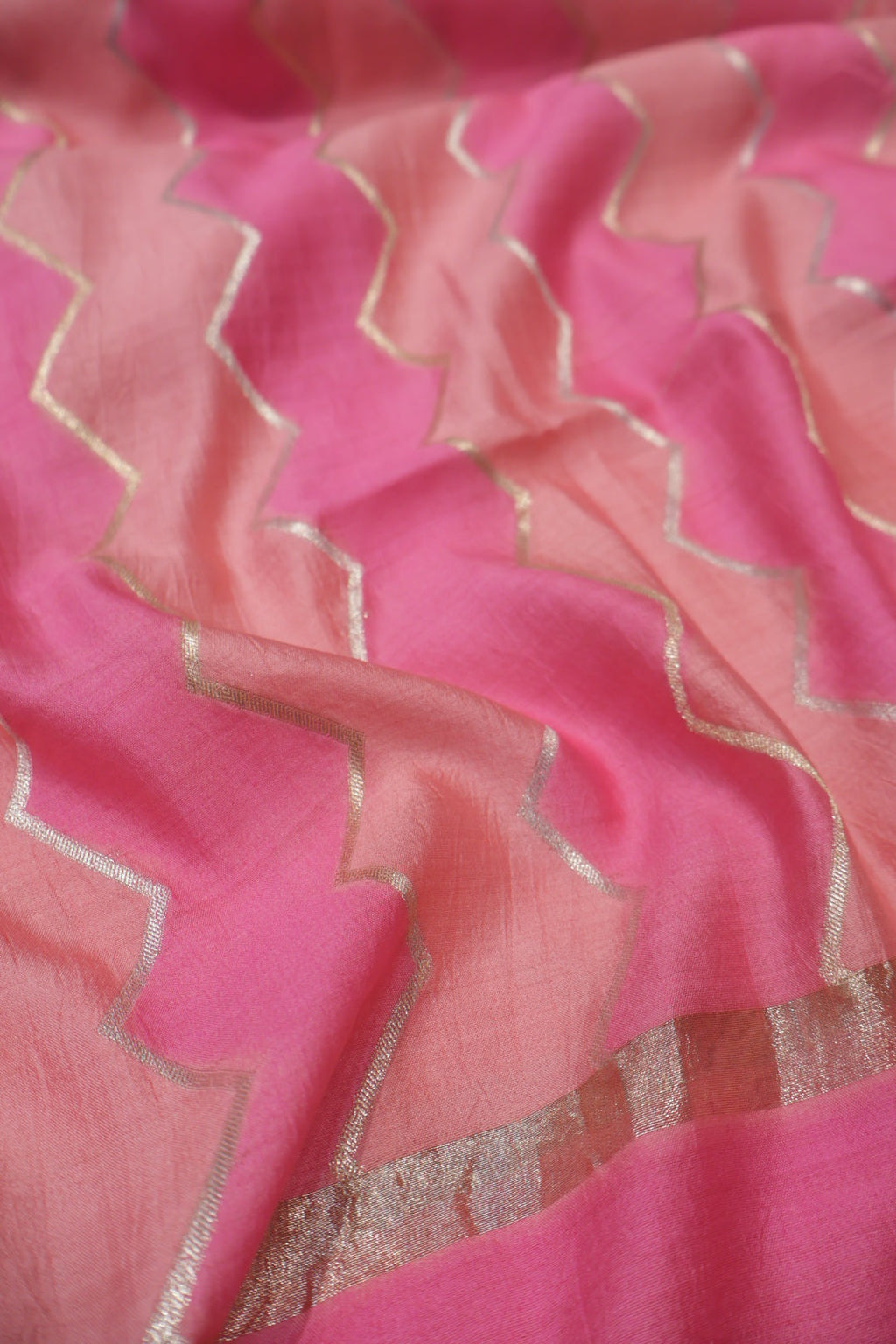 Pink Banarasi Pure Chiniya Silk Kadhwa Woven Unstitched Suit Set With Pure Chiniya Silk Woven Rangkat Dupatta The Banarasee Aura