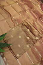 Magenta Golden Banarasi Pure Tissue Silk Woven Unstitched Suit Set With Pure Tissue Silk Woven Rangkat Dupatta The Banarasee Aura