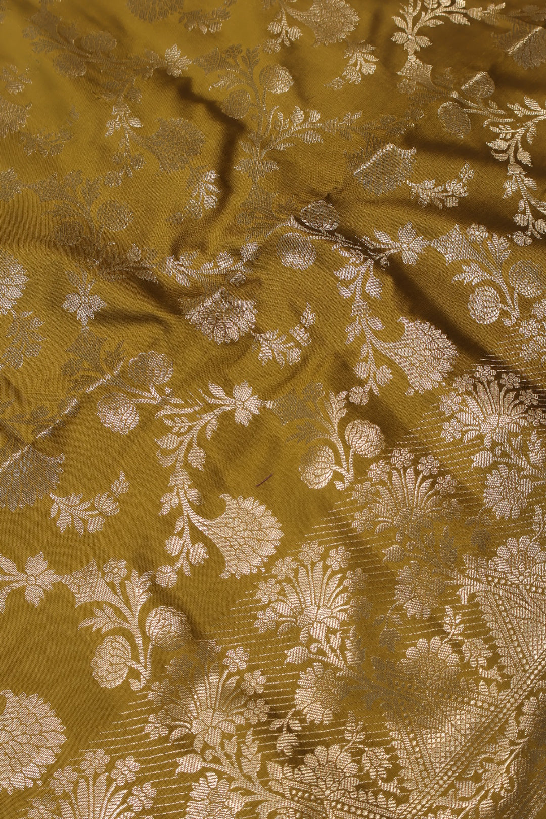 Mustard Katan Silk Woven Unstitched Banarasi Suit Set The Banarasee Aura