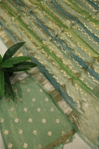 Green Golden Banarasi Pure Tissue Silk Woven Unstitched Suit Set With Pure Tissue Silk Woven Rangkat Dupatta The Banarasee Aura