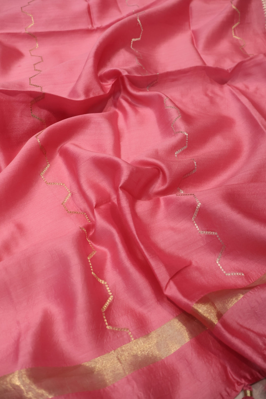 Pink Banarasi Pure Chiniya Silk Woven Unstitched Suit Set With Pure Chiniya Silk Sona Roopa Woven Dupatta The Banarasee Aura