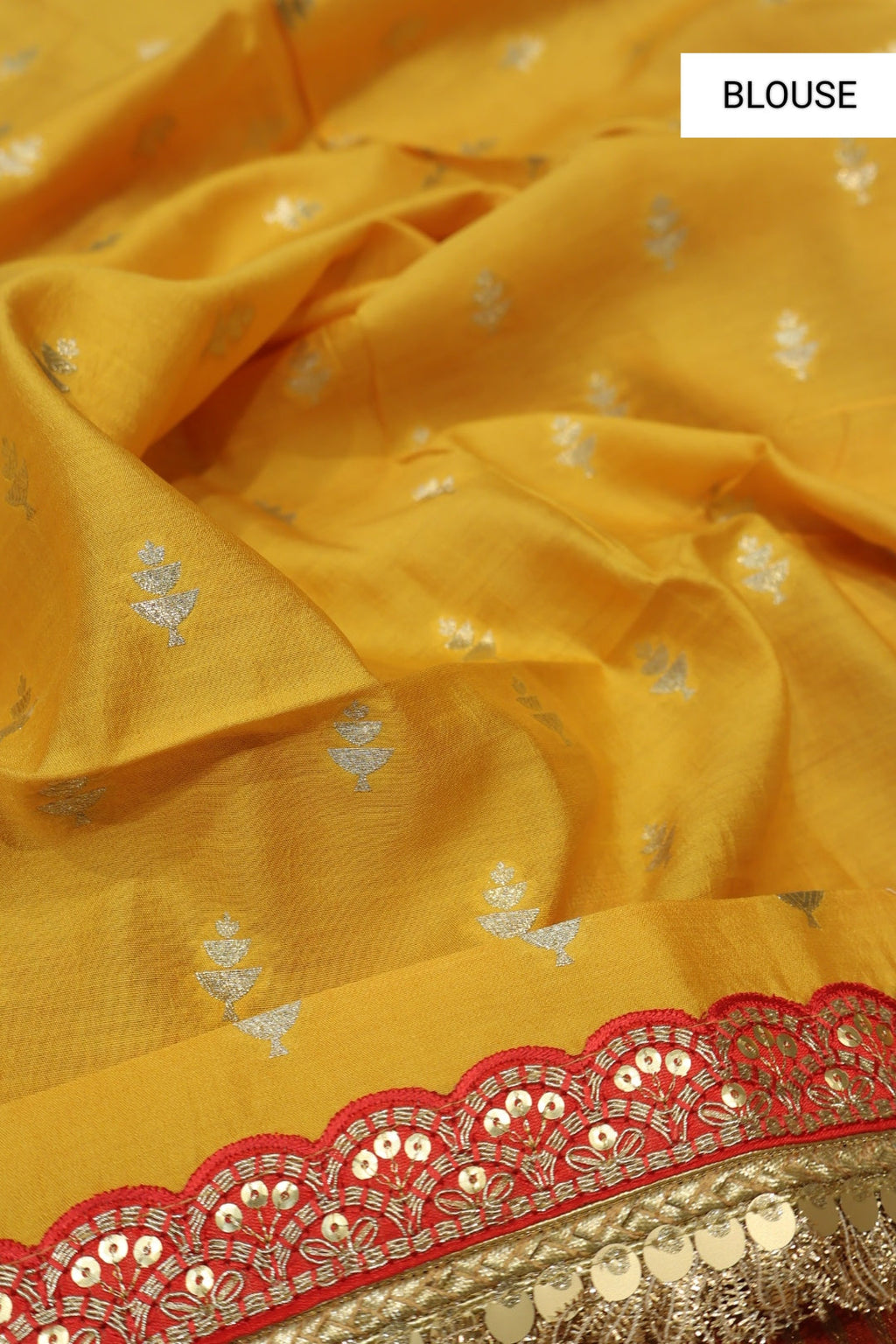 Red Pure Banarasi Tissue Stripes Saree With Contrast Pure Silk Kadhwa Blouse The Banarasee Aura