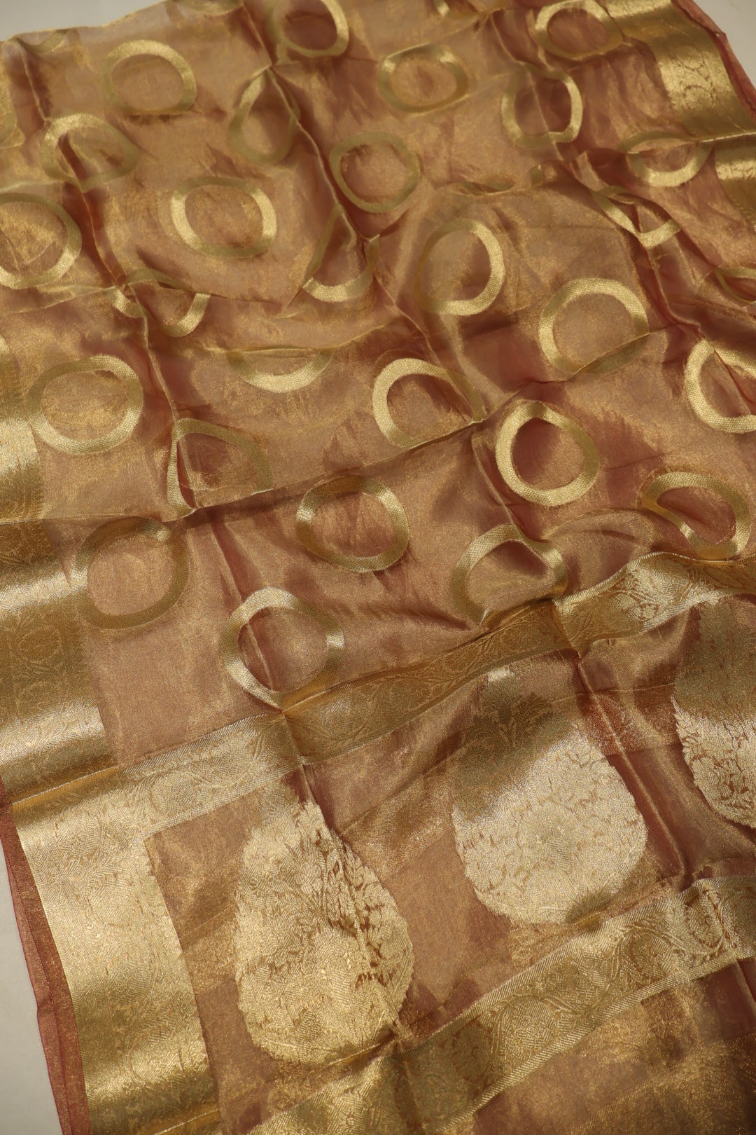 Magenta Golden Banarasi Pure Tissue Silk Woven Unstitched Suit Set With Pure Tissue Silk Woven Dupatta The Banarasee Aura