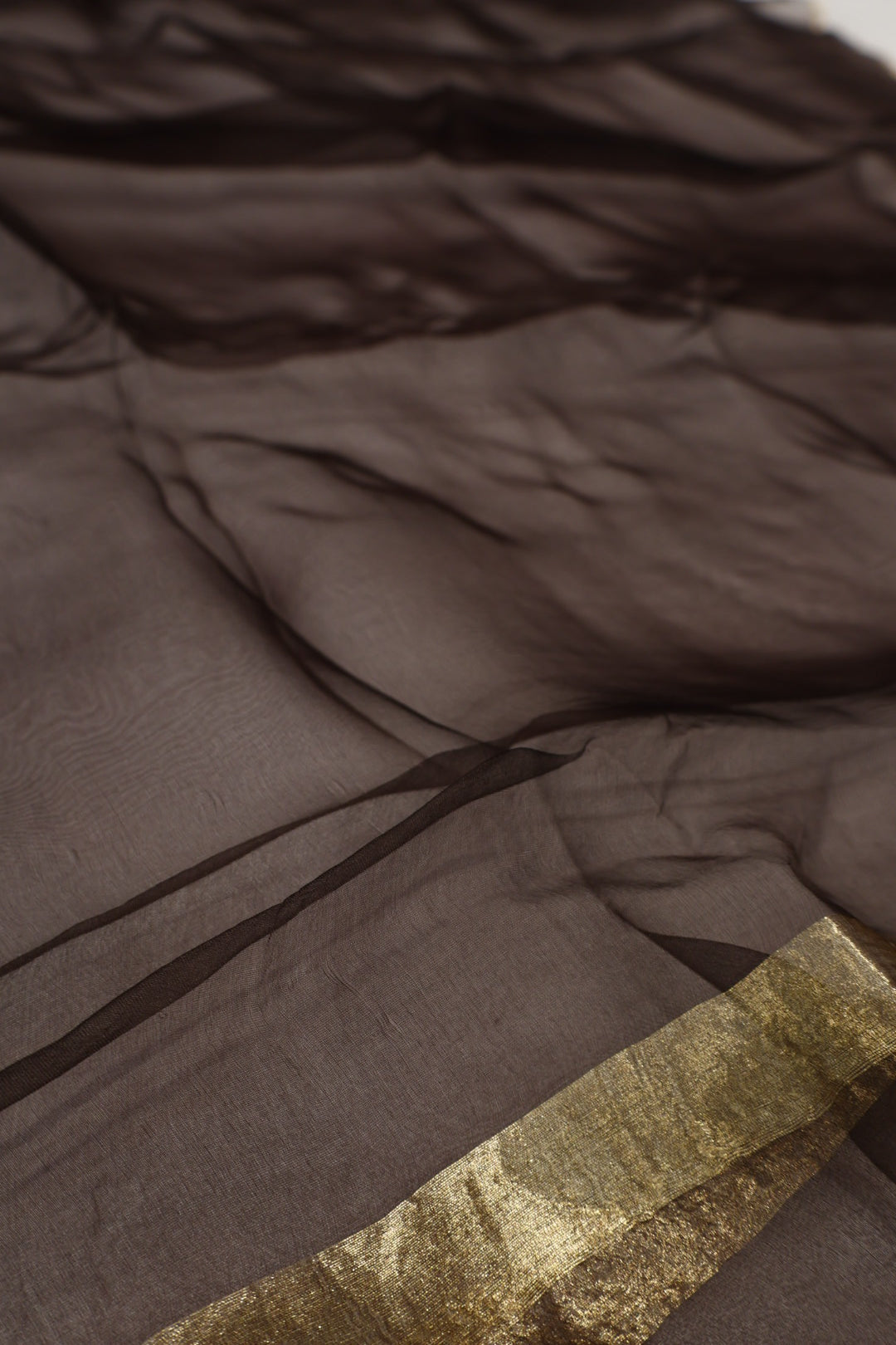 Black Pure Chanderi Silk Woven Unstitched Suit Set With Pure Organza Dupatta The Banarasee Aura