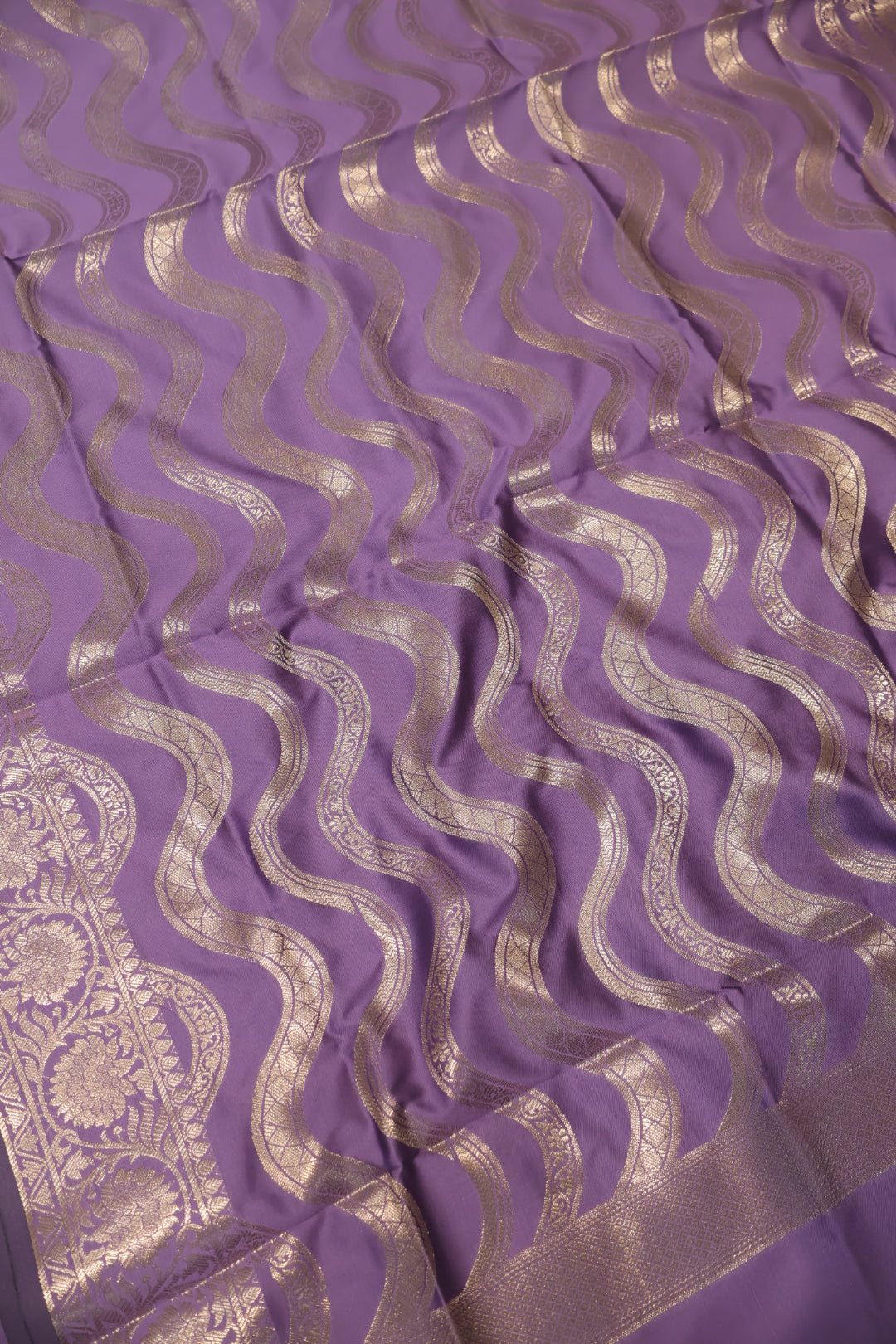 Purple Katan Silk Woven Unstitched Banarasi Suit Set The Banarasee Aura