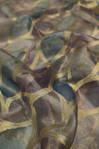 Lavender Blue Silver Banarasi Pure Tissue Silk Meenakari Woven Unstitched Suit Set With Pure Tissue Silk Woven Rangkat Dupatta The Banarasee Aura