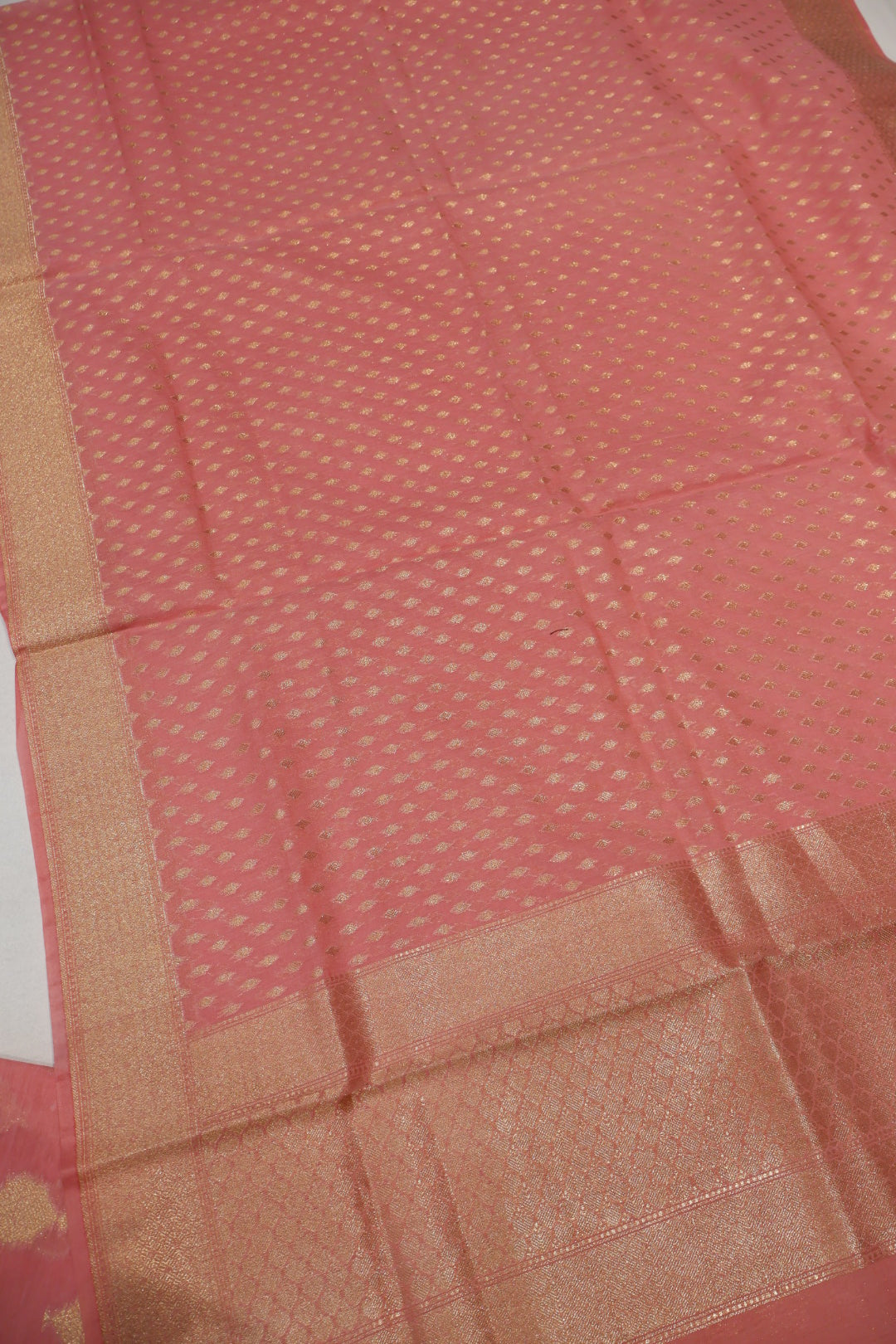 Pink Banarasi Chanderi Silk Blend  Woven Unstitched Suit Set With Chanderi Woven Dupatta The Banarasee Aura