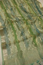 Green Golden Banarasi Pure Tissue Silk Woven Unstitched Suit Set With Pure Tissue Silk Woven Rangkat Dupatta The Banarasee Aura