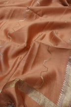 Rust Banarasi Pure Chiniya Silk Woven Unstitched Suit Set With Pure Chiniya Silk Sona Roopa Woven Dupatta The Banarasee Aura